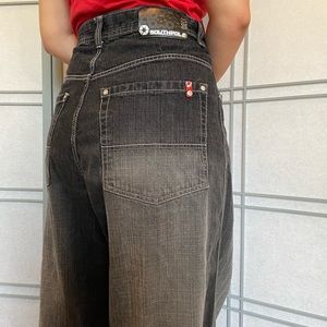 SouthPole 3180 Jean wide leg baggy faded black y2k